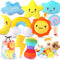 KIPRITII Whimsical Squeaky Dog Toys for Small Dogs & Puppies Plush Toys