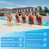 Sporti Kids Latex Swim Cap, Anti-Slip Ribbing, Easy to Wear, Height 7.125" Opening 9" Thin Rubber Bathing Cap