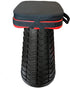 Portable Foldable Stool Bundle Set - Large Square Collapsible Stool with Thick Seat Cushion for Camping Travel