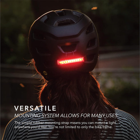 REDSHIFT ARCLIGHT LED Bicycle Light, Dual-Color Front-Rear Bike Light and Mount for Day and Night Riding, 36+hr Battery
