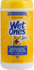 Wet Ones for Pets Deodorizing Dog Wipes, 50 Ct Cannister, Tropical Splash Scent, Multi-Purpose Wipes for All Dogs