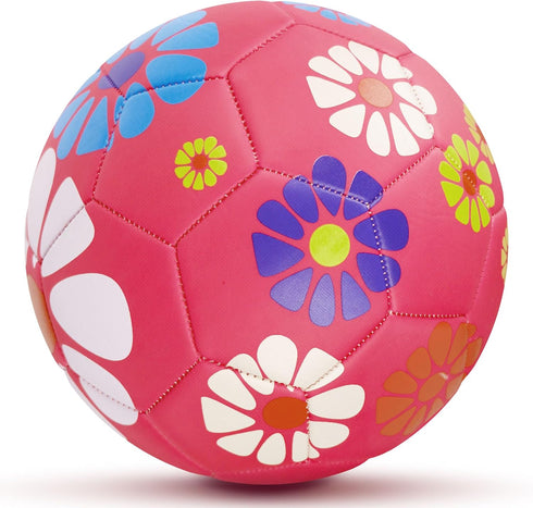 Size 3 Soccer Ball - Girls Soccer Ball Size 3, Pink Sports Training Ball for Kids Aged 4-6, Birthday Gifts