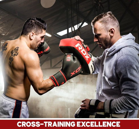 MMA, Elbow RDX Muay Thai Pad for Training, Curved Kickboxing kicking strike Shield, Coaching Kick Boxing, Martial Arts