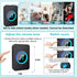 Yoiilifee 1000 IP65 60 (1Black) Dog Door Bell for Potty Training, Smart Wireless Doggie Doorbell to Go Outside, Feet