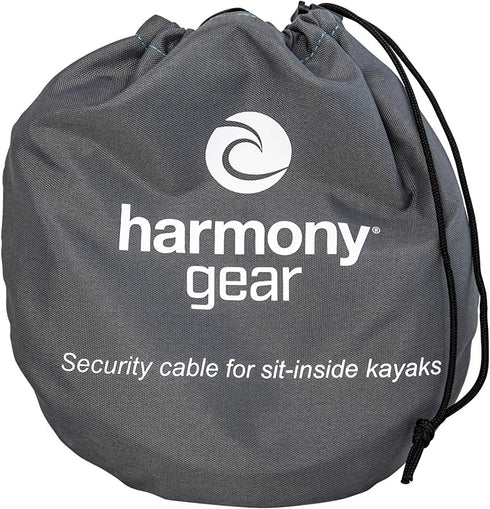 Harmony Gear Kayak Security Cable Lock for Sit Inside Kayaks, 47 Inch Combination Lock, Black