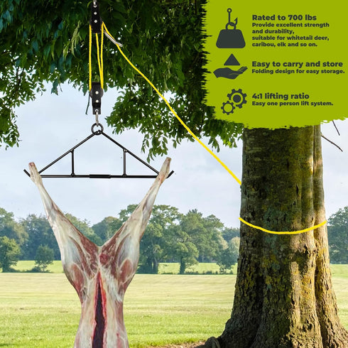 Highwild Game Hanging Gambrel & Hoist Kit