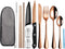 Portable Travel Utensils Set, Reusable Stainless Steel Flatware with Case, Lunch Boxes for Camping, School, Picnic
