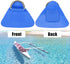 X AUTOHAUX 4 Pcs D Ring Patch - PVC Stainless Steel Triangle Shape D Ring Pad for Inflatable Boat Kayak Canoe