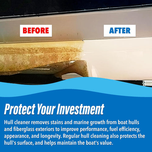 SEAFIT 1 Hull Cleaner, Ready-to-Use Formula for Fiberglass and Painted Surfaces, Instant Waterline, Rust and Leaf Stain