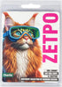 zetpo Cat Nail Caps with Adhesives and Applicators, L, 5X Glitter Random Colors, 100 pcs