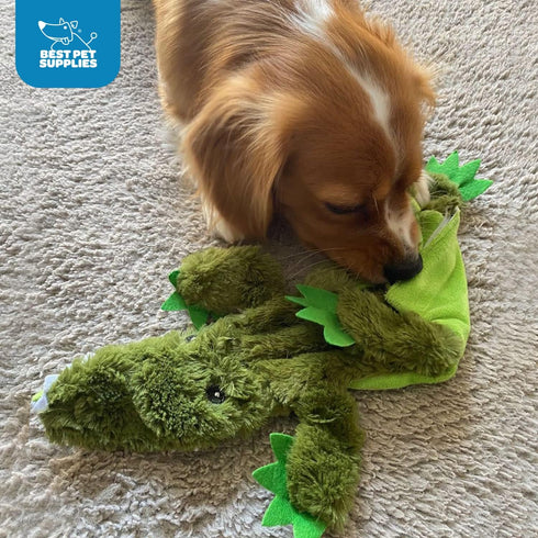 Best Pet Supplies Stuffing Free Squeaky Dog Toys for Small, Medium, and Large Dogs, Durable Chew Toy for Teething Puppy
