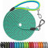 NTR 30FT Long Dog Leash, Check Cord with 2 Swivel Hooks and Soft Rubber Handle for Small Medium Large Dogs