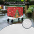 80-100 Christmas Patio Cooler Cover for Outdoor Bar Cart Anti Slip Durable Ice Chest Covers for Outdoor Quart