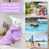 Pet Bathrobe for Dog Cat Absorbently Quick Drying Coat Cute Dogs Bath Towel Hooded Robe Adjustable Collar & Belly Strap