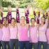 Leumoi 20 Pairs Breast Cancer Arm Sleeves - Pink Ribbon Compression UV Sleeves