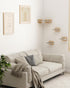 3 22 Lbs Megidok Cat Wall Furniture Corner Climbing Shelf Perches, Cat Bed Wall Mounted with Wide Steps,Modern Floating