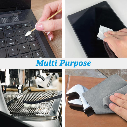 Universal Gun Cleaning Kit, 2 X 2 Inches Gun Cleaning Patches, 6 Inches Gun Cleaning Swabs, Reusable Form Swabs, 3 Pcs