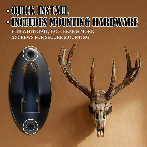 (1PCS) European Mount Skull Hanger, Skull Mount Hanger for Deer, Heavy Duty Euro Skull Mount for Hanging Deer Mule