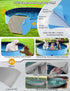 Swimming 63" Jasonwell Foldable Dog Pool Collapsible Hard Plastic Pool Portable Kiddie & Pet Pool Doggie Wading Bath