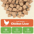 MON2SUN 10.6oz Freeze Dried Chicken Liver Cat and Dog Treats, Single Ingredient Natural and Healthy Dog Snacks, High