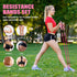 Resistance Bands, Exercise Bands with Handles for Working Out, Fitness Bands for Women, Workout Equipment Home Gym, Training Bands with Door Anchor, Legs Ankle Straps, Shape Body, Physical Therapy by Ayombo