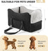 15 lbs BONTHEE Center Console Dog Car Seat for Small Dogs- Anti-Collapse Design with Soft Plush & Sturdy Support Board