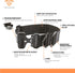 DO NOT PET Nylon Collar, 2 Inch for Small, Medium, Large Dogs, Neoprene Padded Inside, Black, Medium