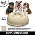 Dogit Dog Bowl Slow Feeder for Wet or Dry Food, Go Slow Anti-Gulping Dish, White, Size S