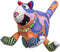 FUZZU Durable Dog Toy with Squeaker, Floppy Tough Chew Toy, That Sneaky Cat! - Medium