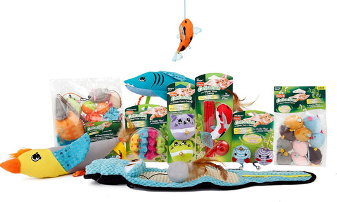 Hartz Cattraction Crinkle Mice with Silver Vine & Catnip - 10 Count