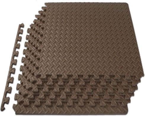 ProsourceFit Puzzle Exercise Mat in, EVA Interlocking Foam Floor Tiles for Home