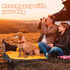 Lifeunion Waterproof Dog Sleeping Bag with Storage Bag, Warm Packable Dog Bed for Travel, Camping, Hiking (Grey+Orange)
