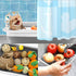 2PCS Fhiny Open Cat Litter Box, Kitten Potty Pan Semi-Enclosed Foldable Waterproof Travel Toilet Low Entrance