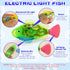 3 Swimming Swimming uniro Cat Pool Toy with Fishes - LED Fish Toys for Cats Robo Fish with Flashing Lights- Foldable
