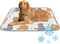 imiBBWQu Dog Cooling Mat Yellow Cats Cute Dog Bed Mat Washable Pet Cooling