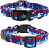 Independence Day Dog Collar by Elegant little tail, Adjustable Patriotic Holiday Collar for Small Medium Large Dogs