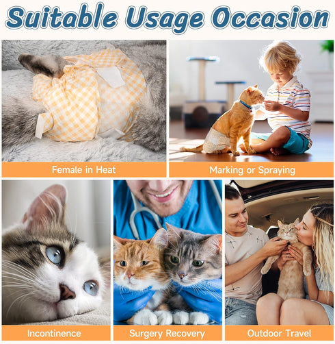 24pcs Pet Soft Disposable Cat Diapers - Female Dog Diapers for Cats & Dogs in Heat Period or Urine Incontinence, Doggie