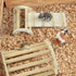 3in1 Chicken Perch Roosting Bar Jungle Gym Wooden Arch Bridge Platform Stand Ladder Climbing Ramp Toys for Chick