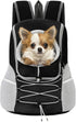 Pawaboo Pet Dog Carrier Backpack, Adjustable Breathable Front Carrier for Small Medium Dogs and Cats (Black M)