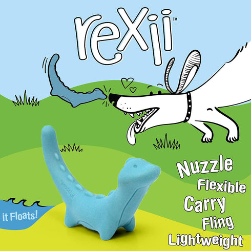 Nylabone Rexii Interactive Dog Toy for Small Dogs, Lightweight Flexible Toy for Creative Play & Exercise