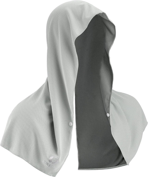 Sukeen Cooling Hoodie Towel, Absorbent Quick-Drying Cooling Towels for Neck and Face, UV Sun Protection