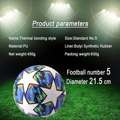 Soccer Ball Match Standard No.5 Size 5 Indoor and Outdoor Training Ball