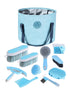 Harrison Howard Horse Grooming Kit 9 Piece with Tote, Non-Slip Silicone Grip