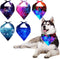5 PCS Set Dog Bandana, Fashion Galaxy Starry Sky Purple Blue Pet Kerchief, Polyester Washable Dog Scarf Accessories