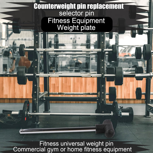 Weight Stack Pin, 3/8 Inch Diameter, 6 Inch Locking Space Heavy Duty Gym Pin for Home Exercise Machine Accessories