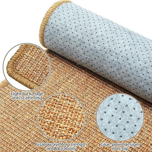 2PCS 16x12 Oncpcare Rabbit Scratch Mat Natural Bunny Scratching Pad Claws and Teeth Care Rabbit Mats for Cages Chew