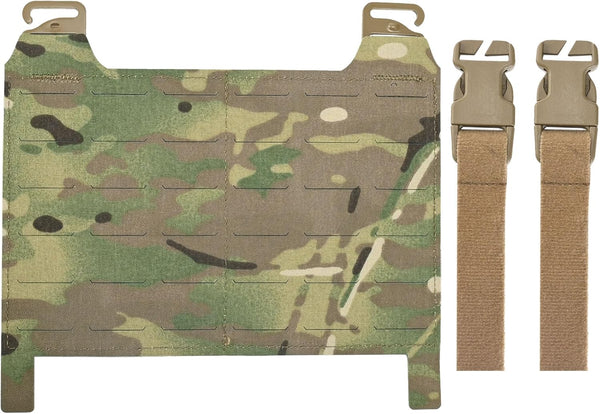 Tactical MOLLE Placard - Molle Front Flap Kit with G-Hooks and Buckles for Chest Rig and Hunting Vests