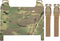 Tactical MOLLE Placard - Molle Front Flap Kit with G-Hooks and Buckles for Chest Rig and Hunting Vests