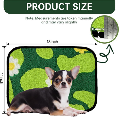 14"x18", 2 Pack Qeils Reusable Puppy Pads for Small Dogs, Washable Pee Pads with Non-Slip , Absorbent Leakproof Mat