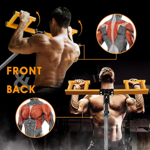 Yes4All Viking Press Attachment/Landmine Attachment for Barbell - Great Landmine Exercise Equipment for 2-Inch Olympic